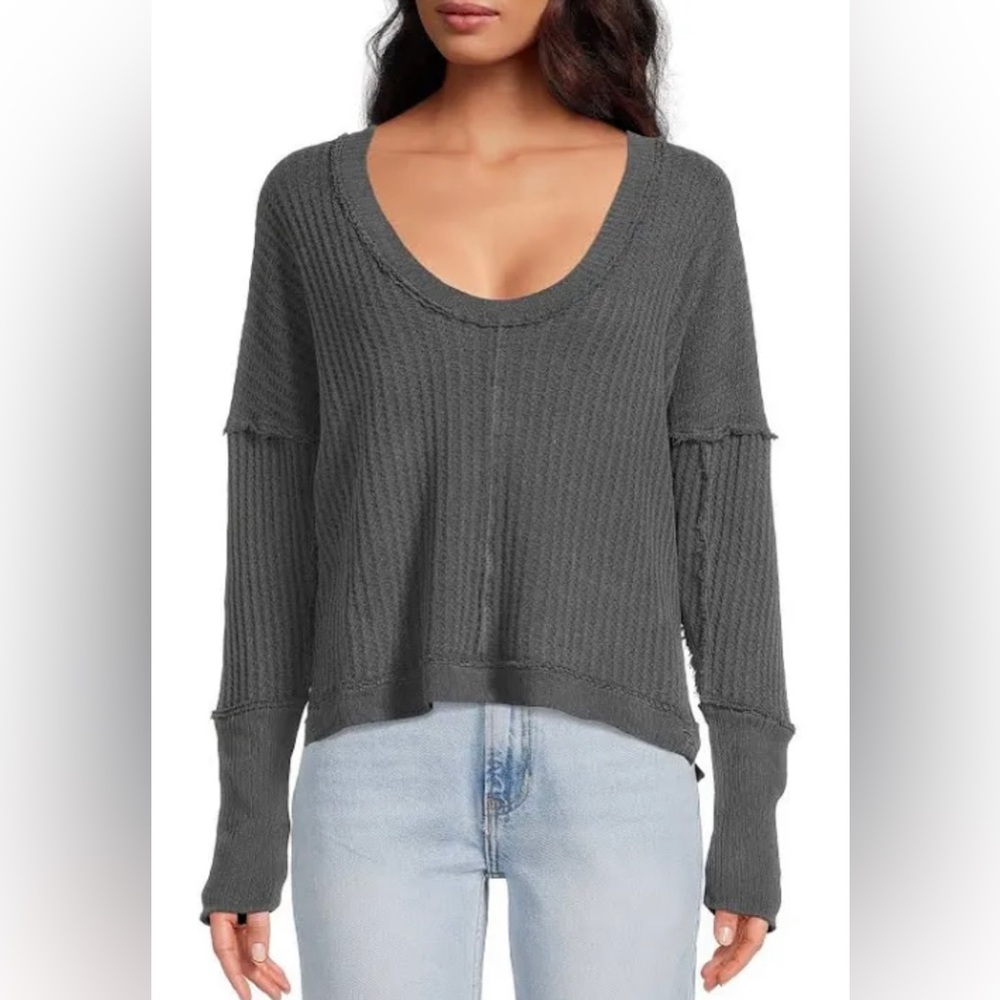 NWOT Free People New Magic Thermal Top